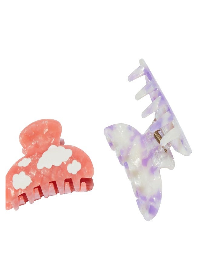Mane Cloudy Claw Clips - Extra Grip Medium Hair Clips for Fine, Medium or Thick Hair Types - Secures Styles for All Day Wear - Stocking Stuffers for Teen Girls & Adults (2 Count) - Image 2